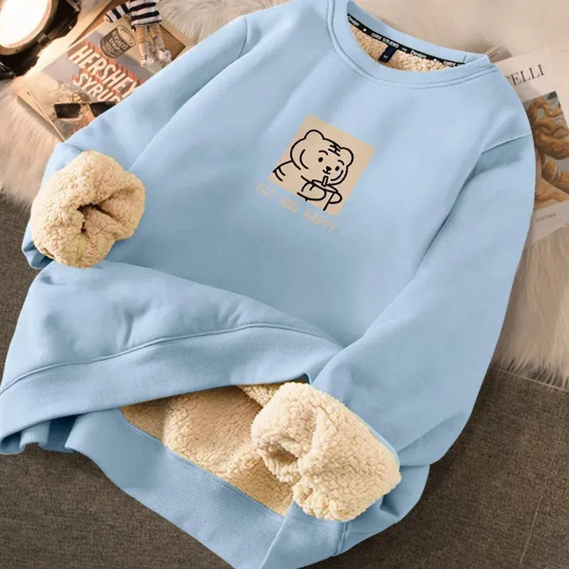 Fashion Thickened Printed Sweater For Women - Bellarte Enchanté Fashion Thickened Printed Sweater For Women